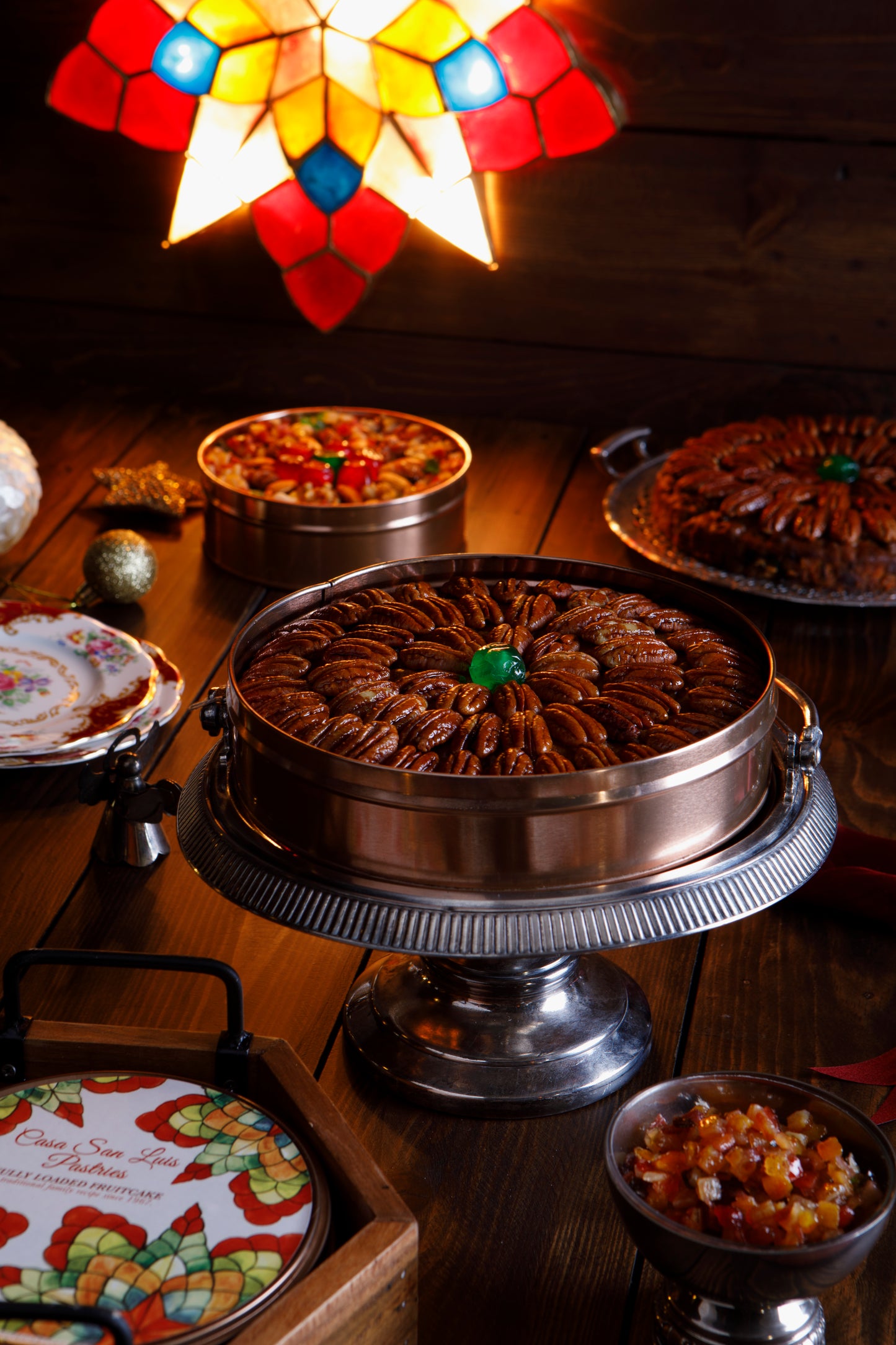 Coffee & pecan fruitcake